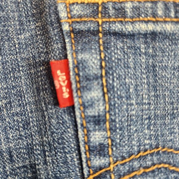 Levis 515 Women’s Jeans Size 16 Short Boot Cut Med Wash Denim Cotton Blend - Picture 8 of 16